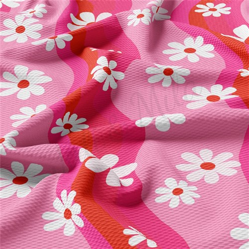 Valentine's Day Liverpool Bullet Textured Stretch Solid Strip Thick Knit Jersey Fabric