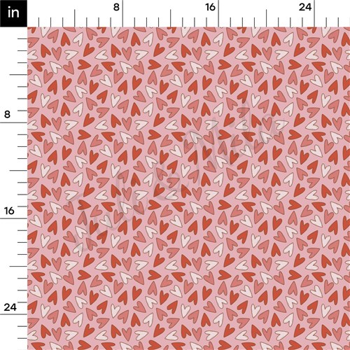 Valentine's Day Printed Liverpool Bullet Textured Stretch Solid Strip Thick Knit Jersey Fabric