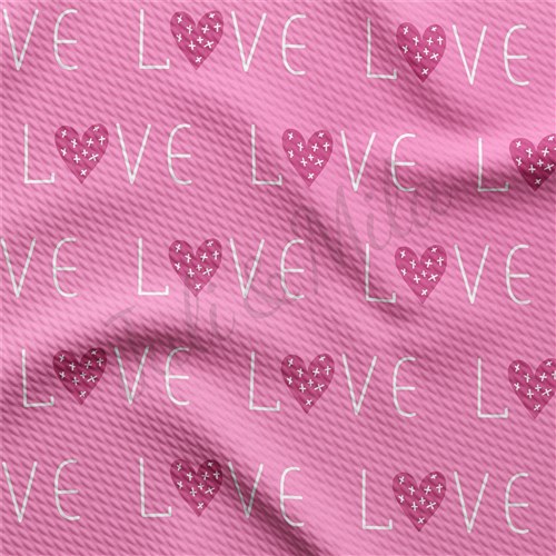 Valentine's Day Liverpool Bullet Textured Stretch Solid Strip Thick Knit Jersey Fabric