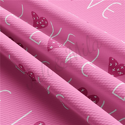 Valentine's Day Liverpool Bullet Textured Stretch Solid Strip Thick Knit Jersey Fabric