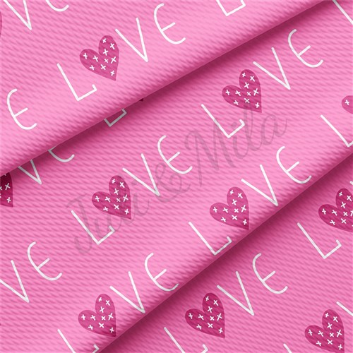 Valentine's Day Liverpool Bullet Textured Stretch Solid Strip Thick Knit Jersey Fabric