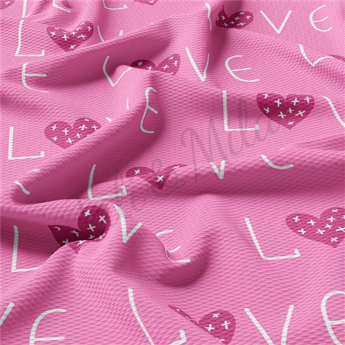Valentine's Day Liverpool Bullet Textured Stretch Solid Strip Thick Knit Jersey Fabric