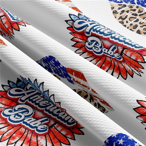 American Babe Patriotic 4th of July Printed Liverpool AA1370 & Get a Free $89.99 Embroidery Bundle