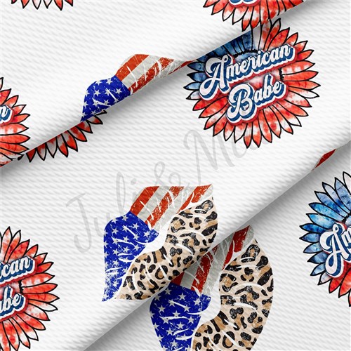 American Babe Patriotic 4th of July Printed Liverpool AA1370 & Get a Free $89.99 Embroidery Bundle