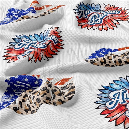 American Babe Patriotic 4th of July Printed Liverpool AA1370 & Get a Free $89.99 Embroidery Bundle