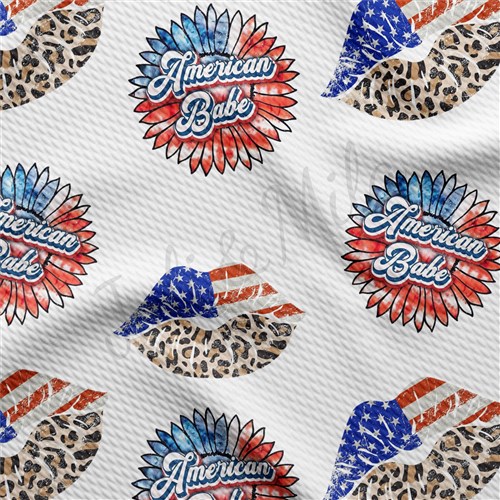 American Babe Patriotic 4th of July Printed Liverpool AA1370 & Get a Free $89.99 Embroidery Bundle