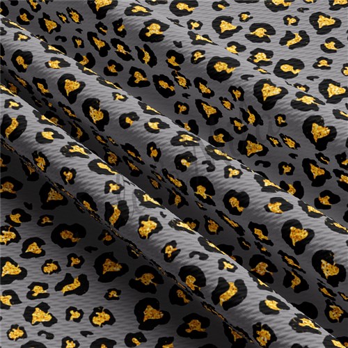 Cheetah Leopard AA188 TBP102 Liverpool Bullet Textured Stretch Solid Strip Thick Knit Jersey Fabric