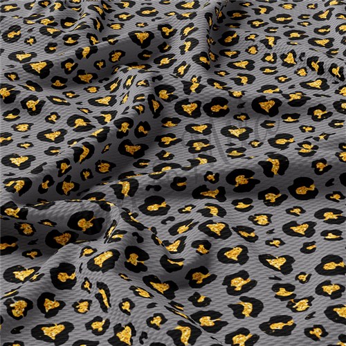 Cheetah Leopard AA188 TBP102 Liverpool Bullet Textured Stretch Solid Strip Thick Knit Jersey Fabric