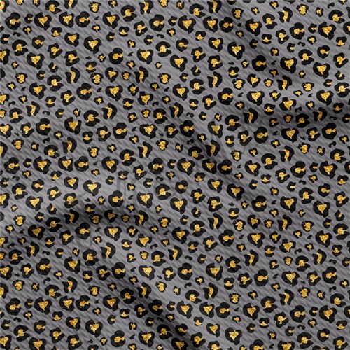 Cheetah Leopard AA188 TBP102 Liverpool Bullet Textured Stretch Solid Strip Thick Knit Jersey Fabric