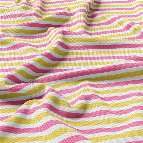 AA2414 Liverpool Bullet Textured Stretch Solid Strip Thick Knit Jersey Fabric
