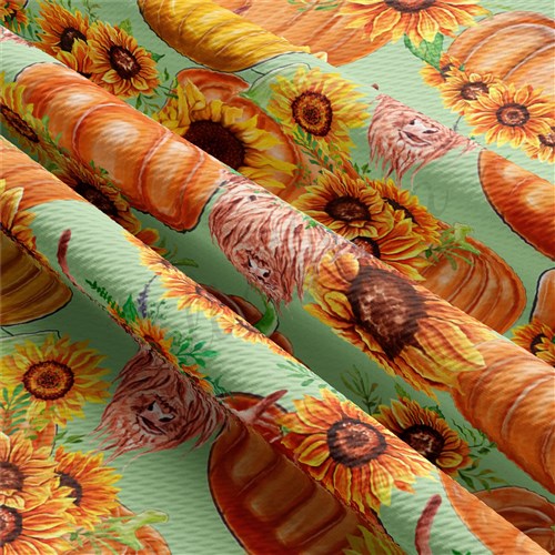 Fall Autumn Tree Liverpool Bullet Textured Stretch Solid Strip Thick Knit Jersey Fabric