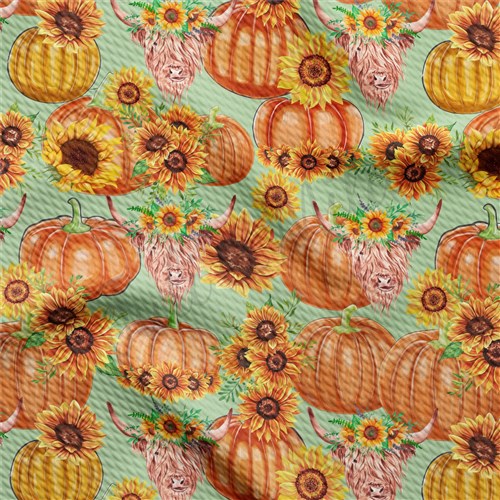 Fall Autumn Tree Liverpool Bullet Textured Stretch Solid Strip Thick Knit Jersey Fabric