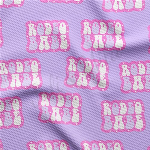 Rodeo Babe Printed Liverpool Bullet Textured Stretch Solid Strip Thick Knit Jersey Fabric