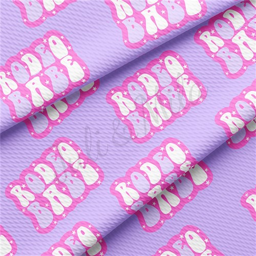 Rodeo Babe Printed Liverpool Bullet Textured Stretch Solid Strip Thick Knit Jersey Fabric