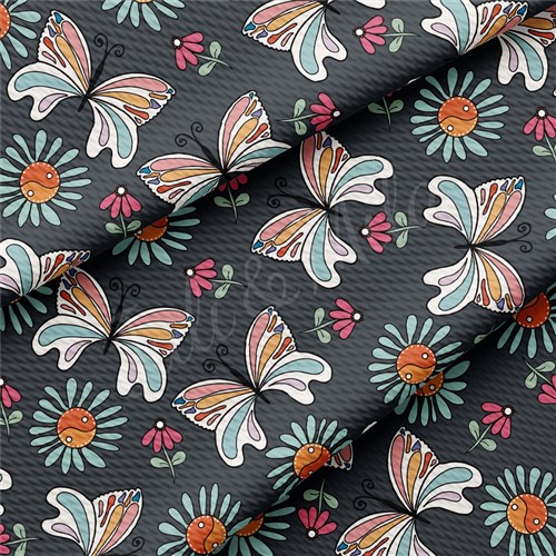 Butterflies Liverpool Bullet Textured Stretch Solid Strip Thick Knit Jersey Fabric