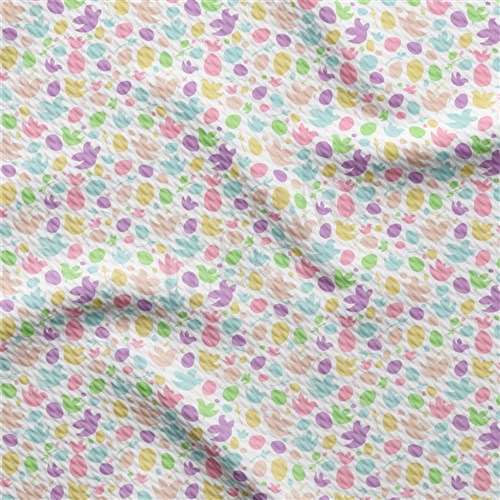 Easter AA2334 Liverpool Bullet Textured Stretch Solid Strip Thick Knit Jersey Fabric