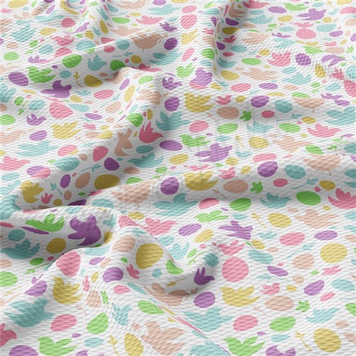 Easter AA2334 Liverpool Bullet Textured Stretch Solid Strip Thick Knit Jersey Fabric