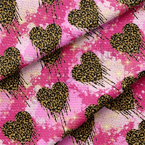 Valentine's Day Printed Liverpool Bullet Textured Stretch Solid Strip Thick Knit Jersey Fabric