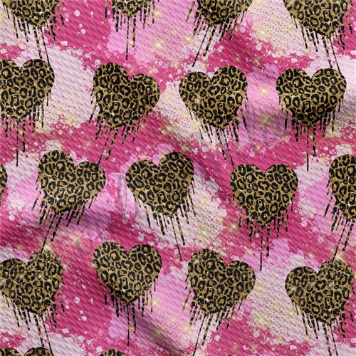 Valentine's Day Printed Liverpool Bullet Textured Stretch Solid Strip Thick Knit Jersey Fabric