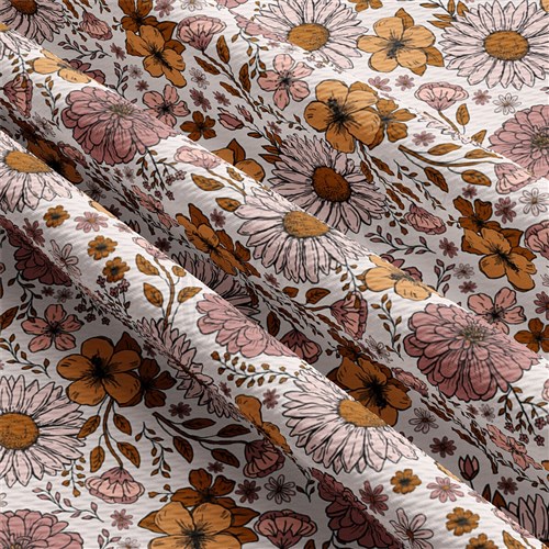Printed Liverpool Fabric floral AA1864 & Get a Free $89.99 Embroidery Bundle