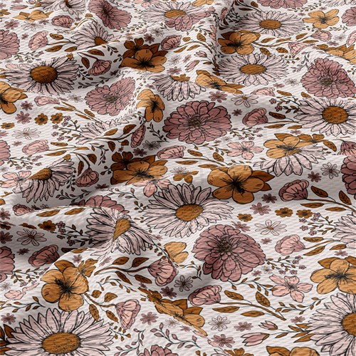Printed Liverpool Fabric floral AA1864 & Get a Free $89.99 Embroidery Bundle