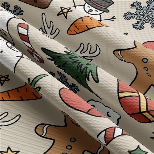 Christmas Printed Liverpool Fabric AA2101 & Get a Free $89.99 Embroidery Bundle