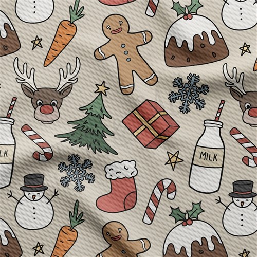 Christmas Printed Liverpool Fabric AA2101 & Get a Free $89.99 Embroidery Bundle