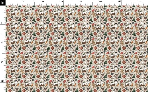 Christmas Printed Liverpool Fabric AA2101 & Get a Free $89.99 Embroidery Bundle