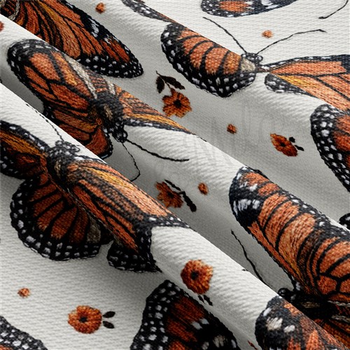 Butterfly Embroidery Print Floral Printed Liverpool AA1978 & Get a Free $89.99 Embroidery Bundle
