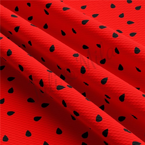 Watermelon watermelonblack Liverpool Bullet Textured Stretch Solid Strip Thick Knit Jersey Fabric