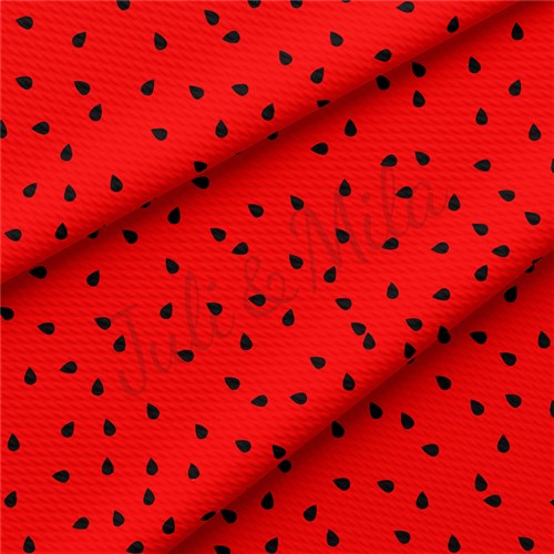 Watermelon watermelonblack Liverpool Bullet Textured Stretch Solid Strip Thick Knit Jersey Fabric