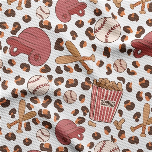 Printed Liverpool Fabric AA2509 Baseball & Get a Free $89.99 Embroidery Bundle