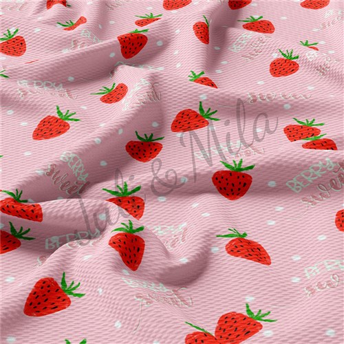 Printed Liverpool 4 Way Fabric berrysweet AA326 & Get a Free $89.99 Embroidery Bundle