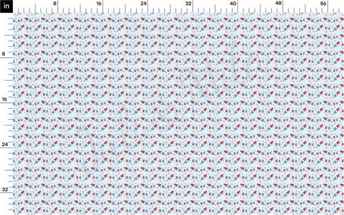 4th of July Printed Liverpool Bullet Textured Stretch Solid Strip Thick Knit Jersey Fabric