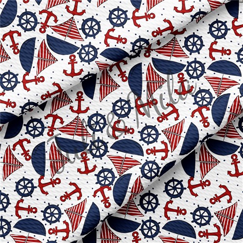Sailor Printed Liverpool 4 Way Fabric sailor1 & Get a Free $89.99 Embroidery Bundle