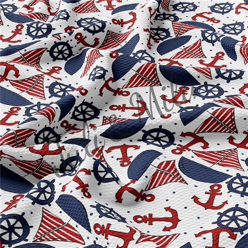 Sailor Printed Liverpool 4 Way Fabric sailor1 & Get a Free $89.99 Embroidery Bundle
