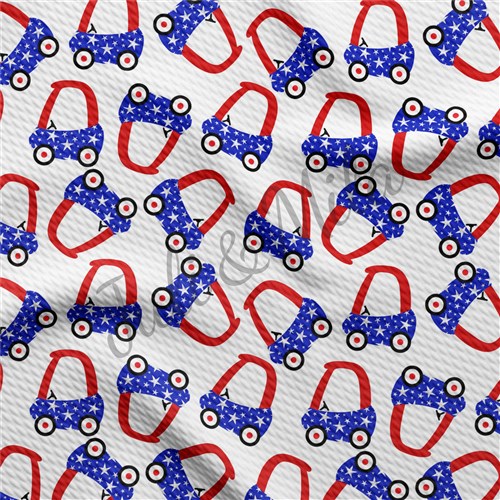 Patriotic 4th of July Printed Liverpool USA Flag (PT31) & Get a Free $89.99 Embroidery Bundle