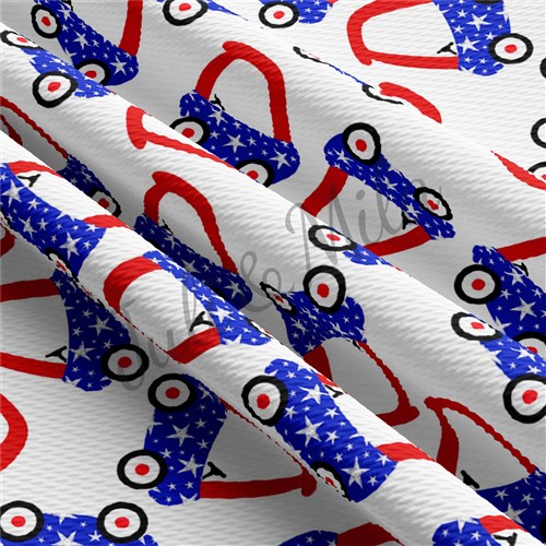 Patriotic 4th of July Printed Liverpool USA Flag (PT31) & Get a Free $89.99 Embroidery Bundle