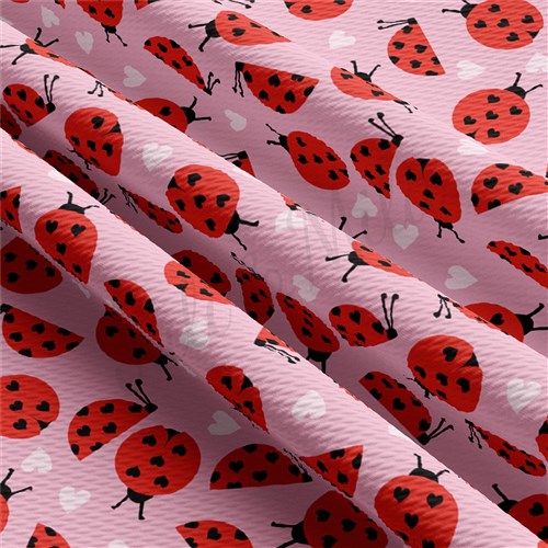 Valentine's Day Printed Liverpool Bullet Textured Stretch Solid Strip Thick Knit Jersey Fabric