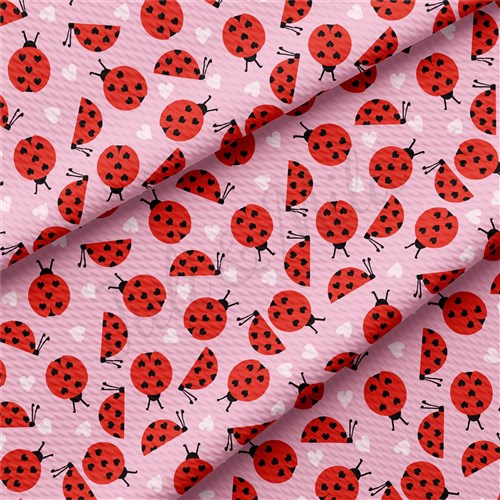 Valentine's Day Printed Liverpool Bullet Textured Stretch Solid Strip Thick Knit Jersey Fabric
