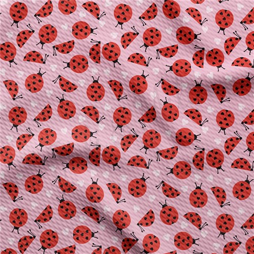 Valentine's Day Printed Liverpool Bullet Textured Stretch Solid Strip Thick Knit Jersey Fabric