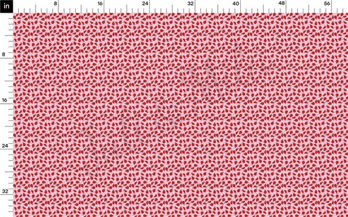 Valentine's Day Printed Liverpool Bullet Textured Stretch Solid Strip Thick Knit Jersey Fabric