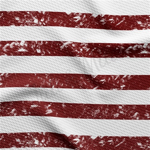 Horizontal Distressed Strips 4th of July Patriotic Printed Liverpool AA1535 & Get a Free $89.99 Embroidery Bundle