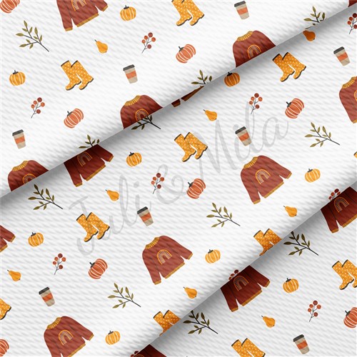 Fall Autumn Pumpkin Printed Fabric AA635 & Get a Free $89.99 Embroidery Bundle