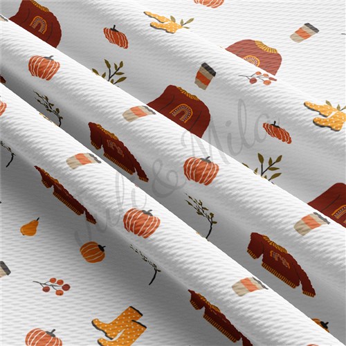 Fall Autumn Pumpkin Printed Fabric AA635 & Get a Free $89.99 Embroidery Bundle