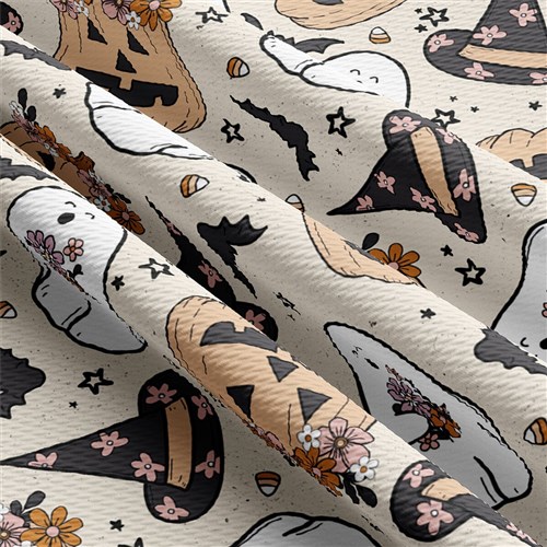 Autumn Fall Halloween Printed Liverpool Fabric AA1831 & Get a Free $89.99 Embroidery Bundle