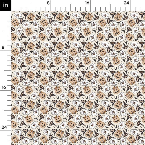 Autumn Fall Halloween Printed Liverpool Fabric AA1831 & Get a Free $89.99 Embroidery Bundle