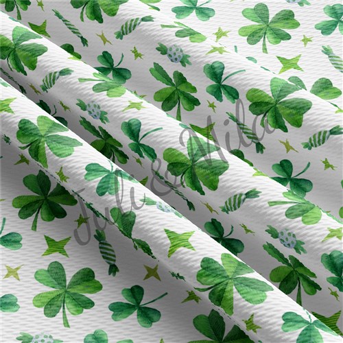 st Patricks day Printed Liverpool Stretch Solid Strip & Get a Free $89.99 Embroidery Bundle