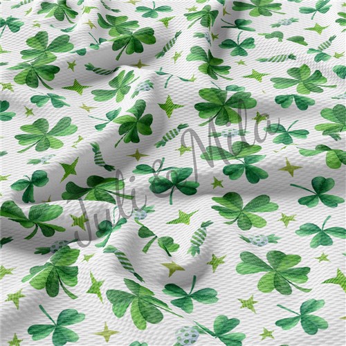 st Patricks day Printed Liverpool Stretch Solid Strip & Get a Free $89.99 Embroidery Bundle