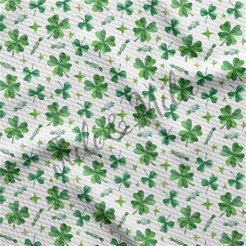 st Patricks day Printed Liverpool Stretch Solid Strip & Get a Free $89.99 Embroidery Bundle